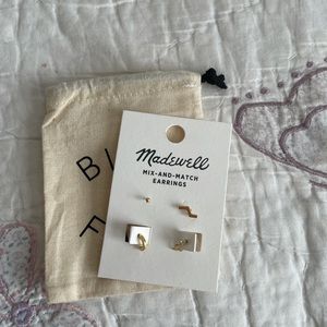 Brand new mix & match earring set with pouch